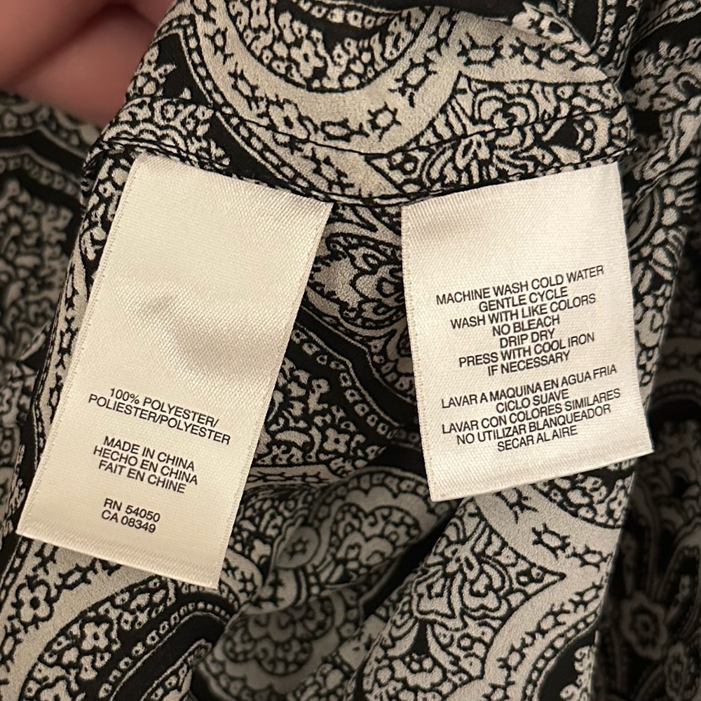 Anne Klein, Patterned Tank Top Blouse - Picture 5 of 5